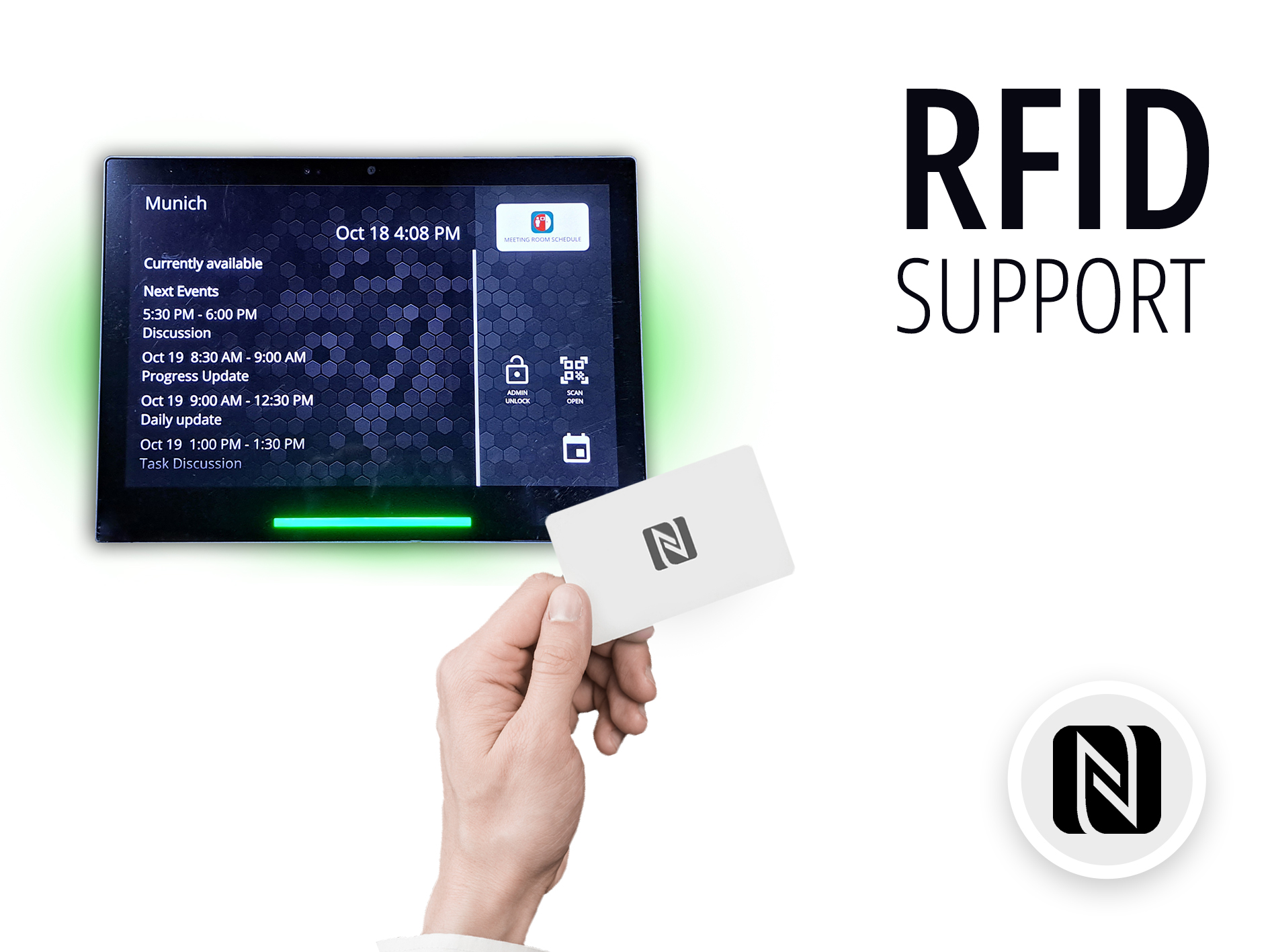 Schedule Display - RFID NFC Support